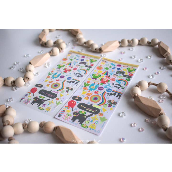 Lycheemeadow - Wholesale Sticker - I Can See the Cosmos Holographic Sticker Sheet8