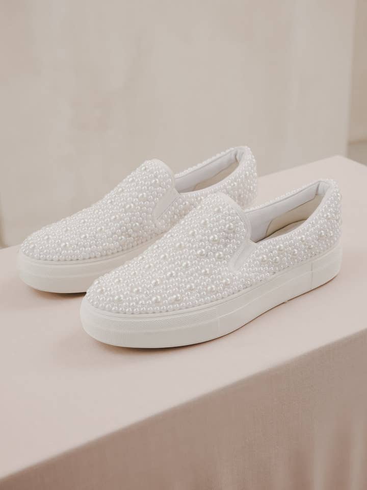 Heirloom Bridal Company - Wholesale Slippers - Women's - Pearl Slides