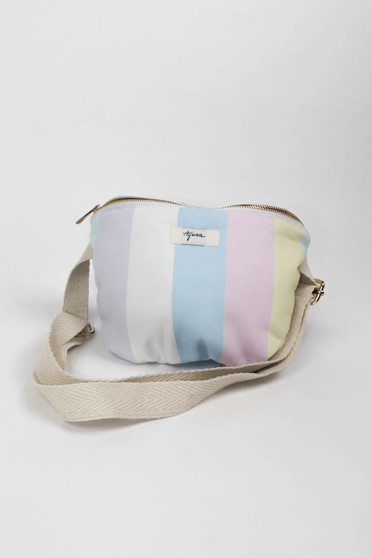 Ayuna - Wholesale Belt Bag - Women's - Cotton banana - Pastel rainbow3