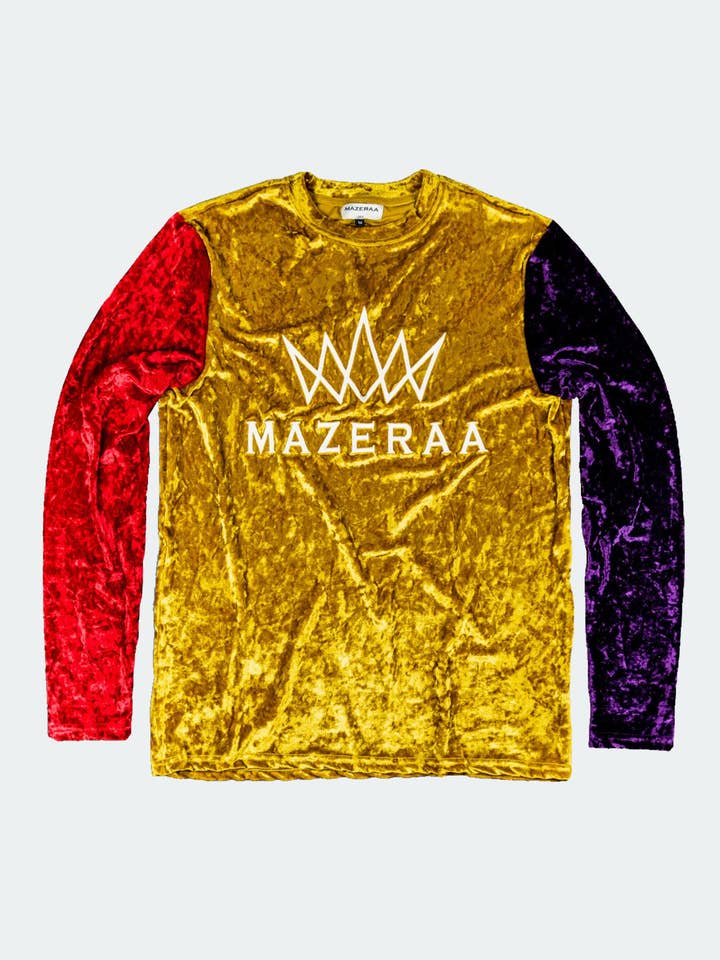 Emperor Velour Block T-Shirt for wholesale by MAZERAA