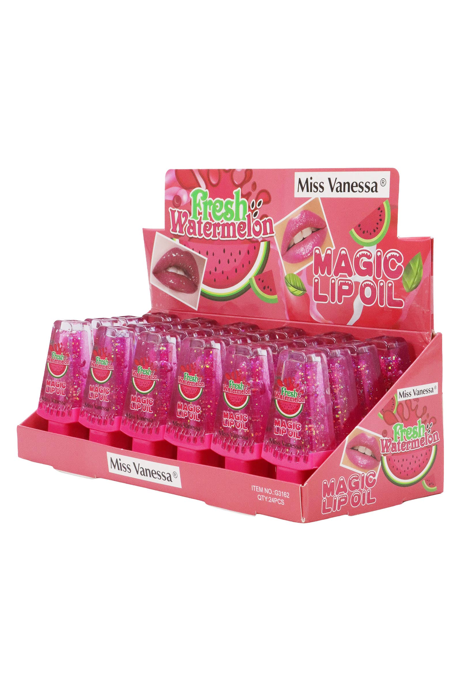 AS SHOWN Watermelon Magic Tint Lip Oil Gloss - 24 Pcs for wholesale on Faire1