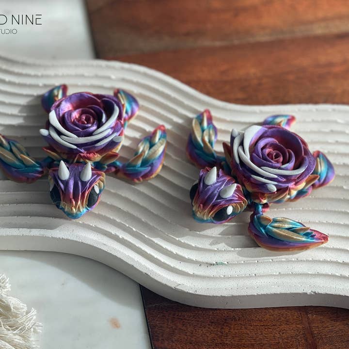 Cloud Nine 3d Studio - Wholesale Decorative Figurine - Articulated Rose Turtle5