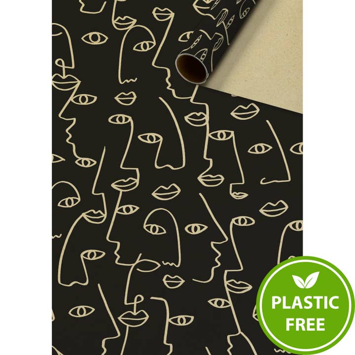 Ardik Plastic-Free 3m Roll Wrap with Tear Down Strip for wholesale by Giftwrap UK