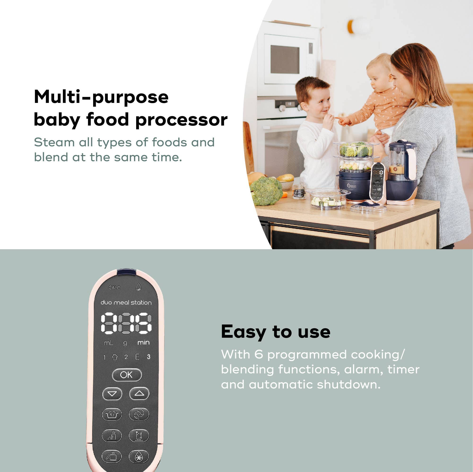 Babymoov - Wholesale Kitchen Appliance - Duo Meal Station XL - Large Capacity Food Processor4