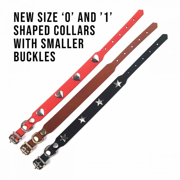 Creature Clothes – Engroshandel Halsbånd - Hund – Sort Læder Hundehalsbånd med Sølv/Messing knogler4