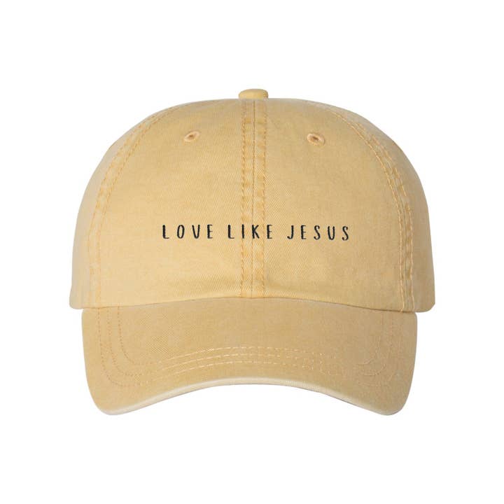Scripted Pearl - Wholesale Baseball Cap - Women's - Love Like Jesus Embroidered Baseball Cap, Christian Ball Hat14