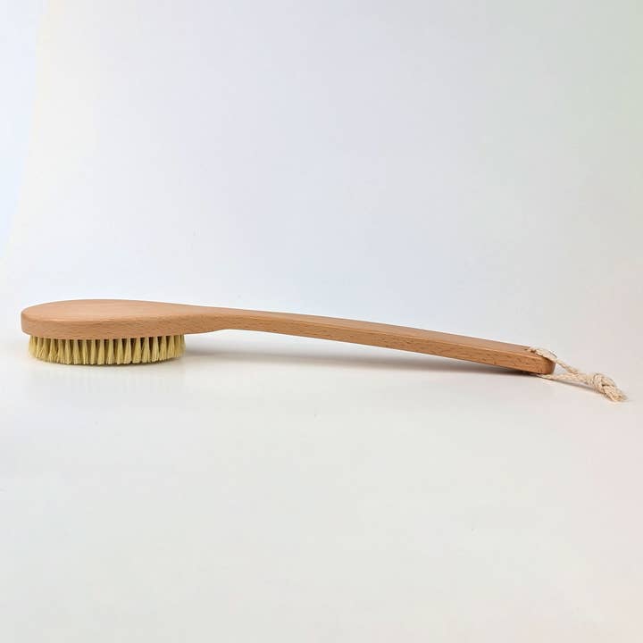 EcoFreax - Wholesale Body Brush - Long Handle Wooden Natural Sisal Dry Body Brush