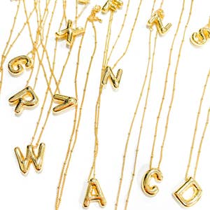 Charm Permanent Jewelry 14K Solid Gold Initial Charms / PMJ1003 K Wholesale Jewelry Website Unisex