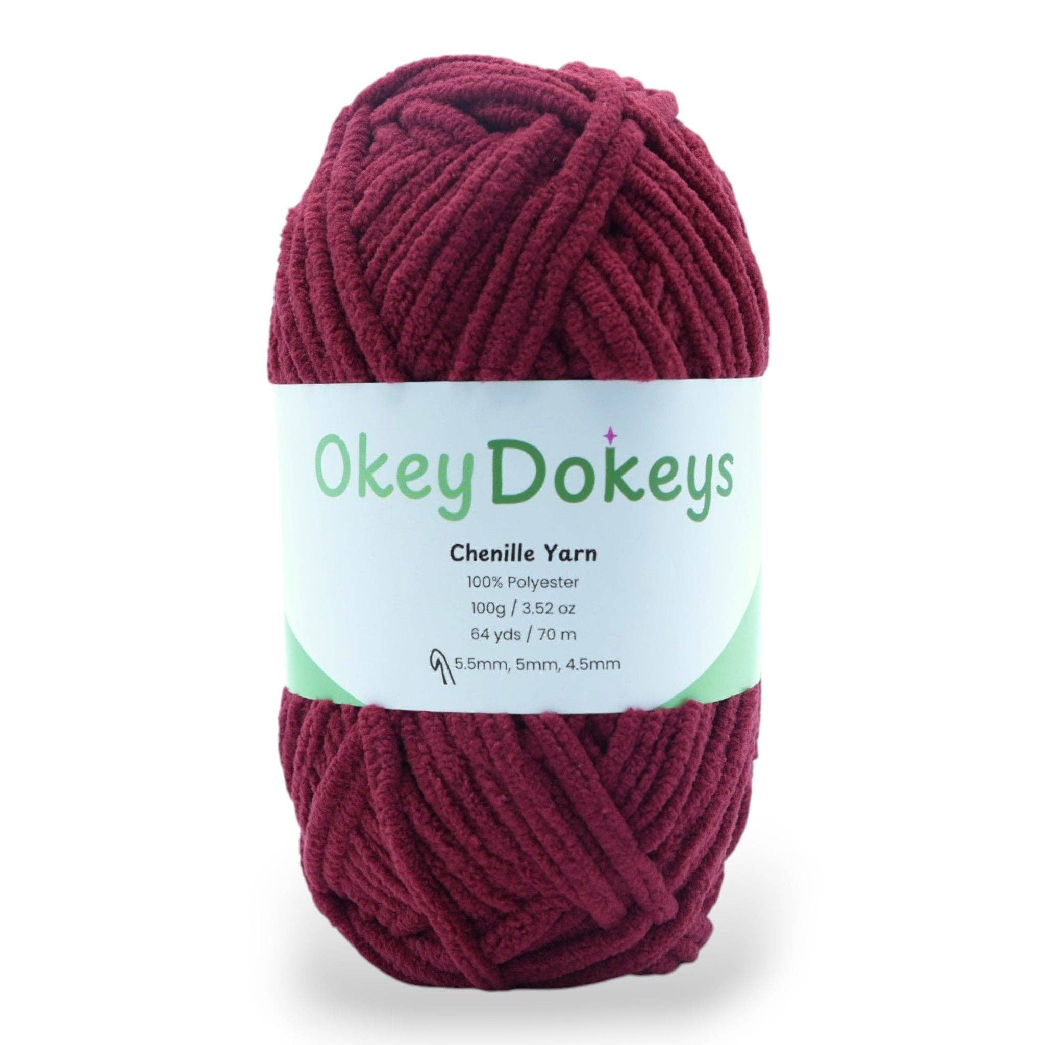 Okey Dokeys - Vente Fils à tricoter - Fil chenille - #6 Super épais - Écheveaux de 100g73