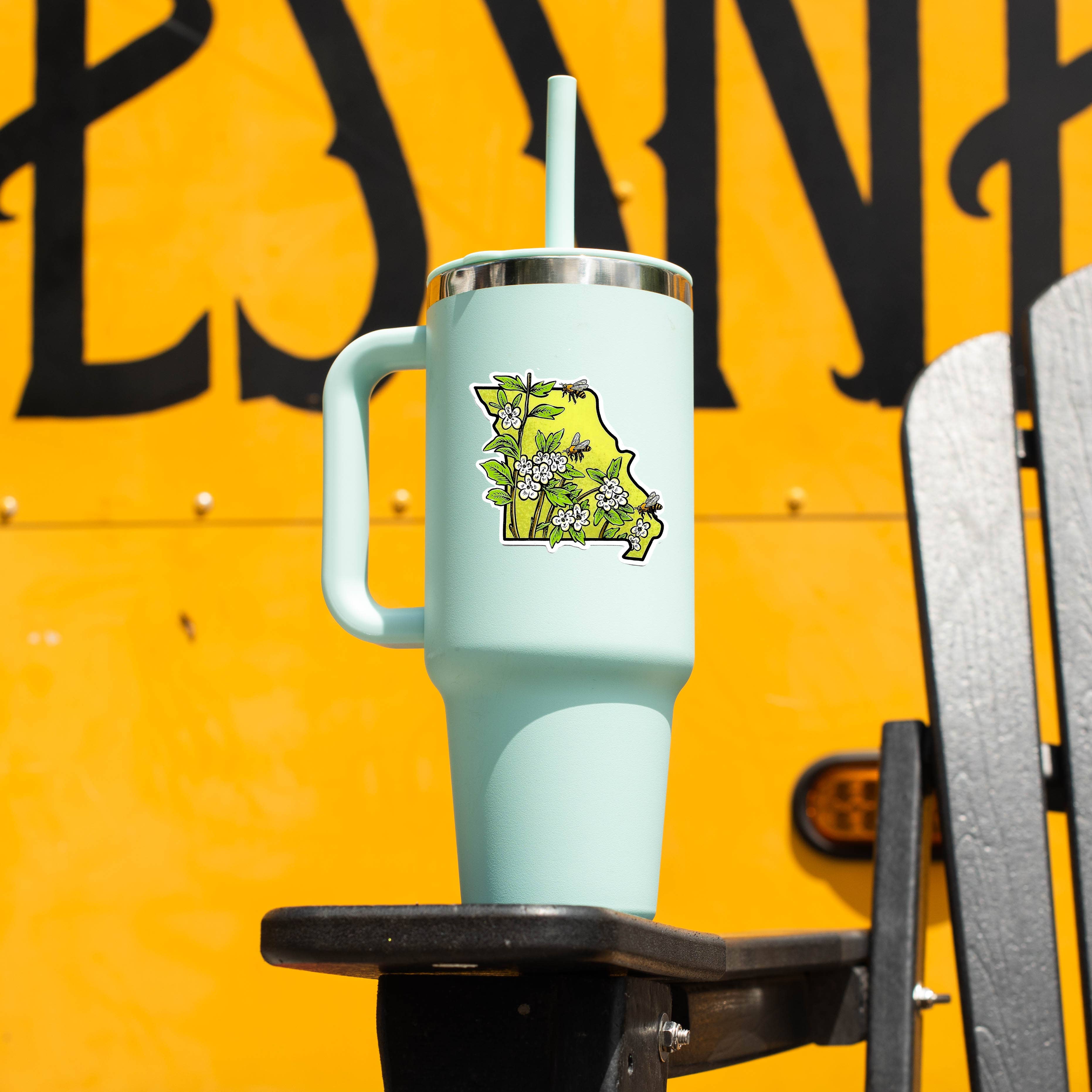 Messner Bee Farm - Vendita all'ingrosso Adesivo - Adesivo in vinile con fiori e insetti dello stato del Missouri2