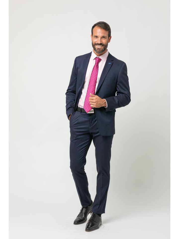 Slim Fit Fantasy Suit with Adjustable Waistband Navy Blue – Ciro Model for wholesale on Faire1
