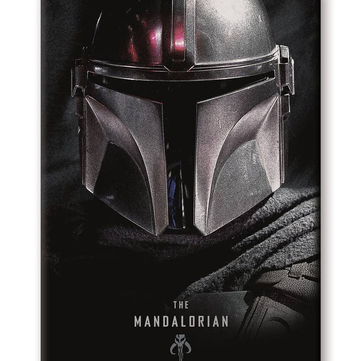 Great Stuff Novelties (GSN) by NMR Brands - Wholesale Magnet - Star Wars - The Mandalorian Black Flat Magnet (2.5" x 3.5")