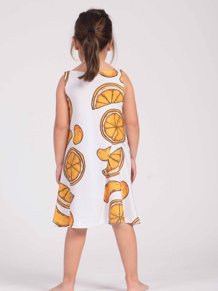 Abito Fishikii Lemon Princess per bambina | VESTN.05 per la vendita all'ingrosso da parte di Fishikii