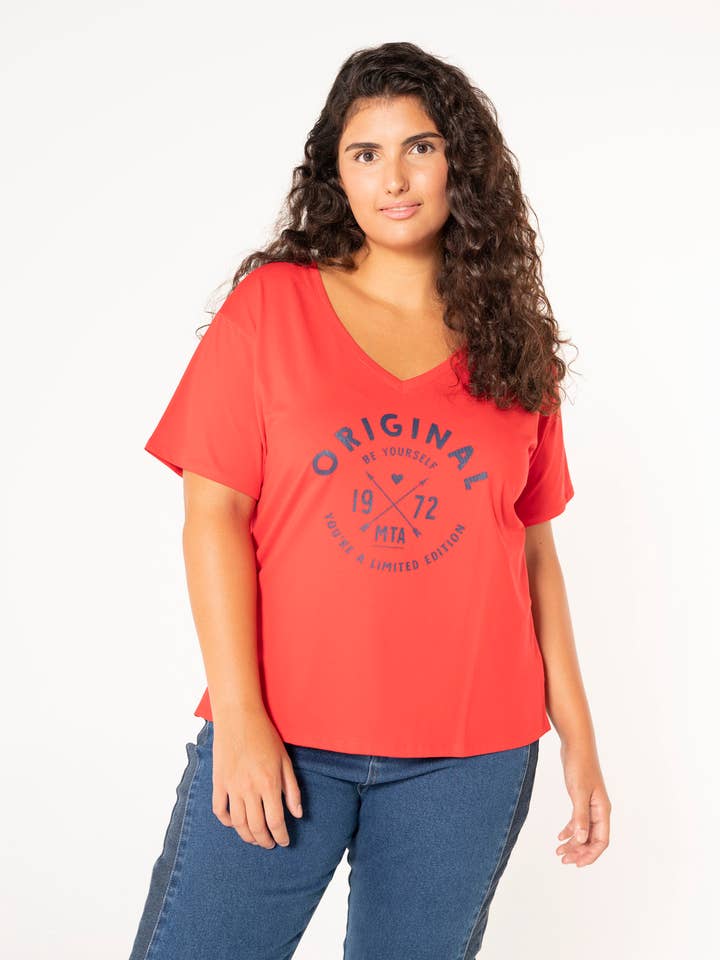 T-shirt a maniche corte con stampa per la vendita all'ingrosso da parte di More Than Angels