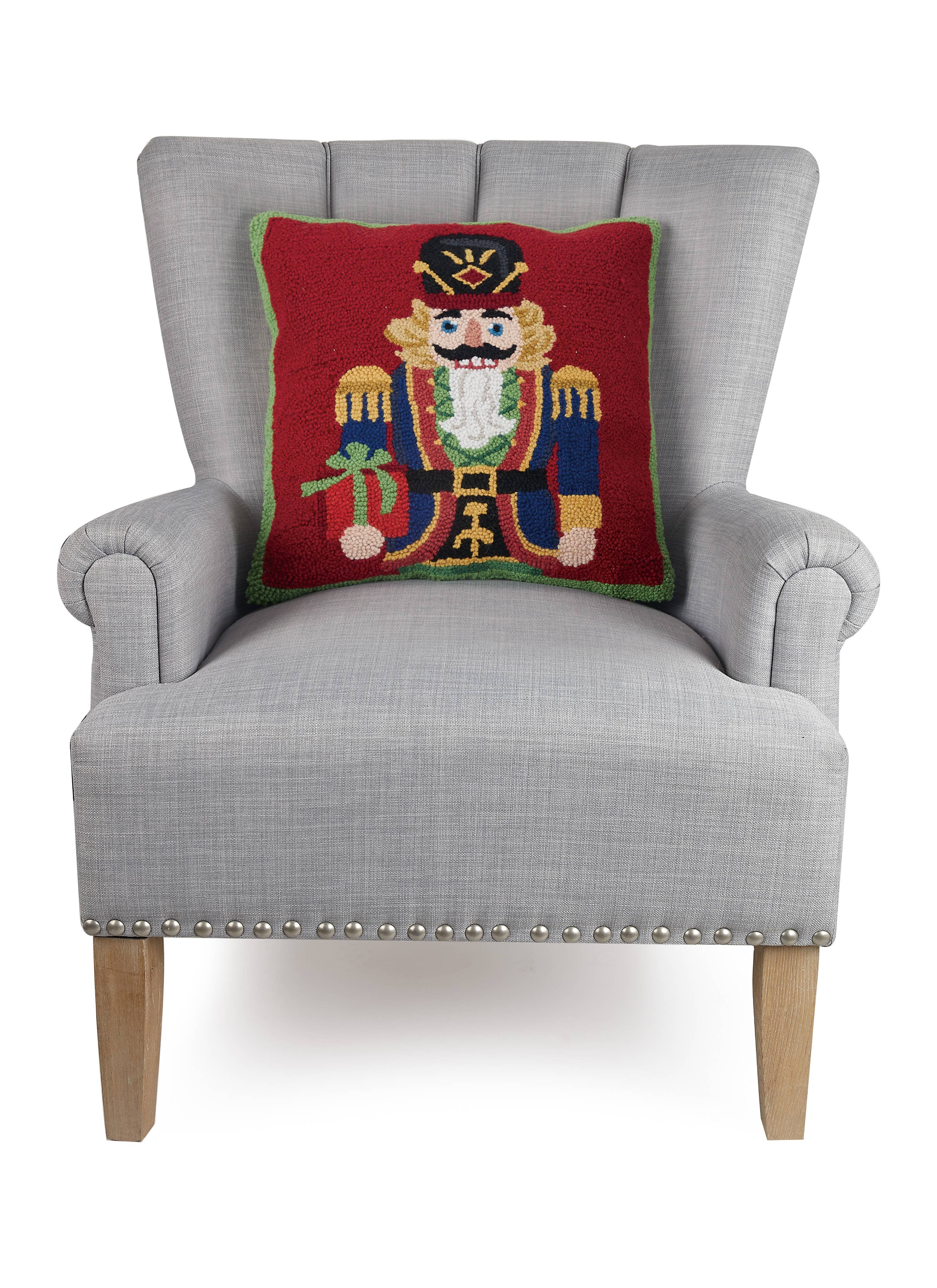 Peking Handicraft - Venta al por mayor Cojín decorativo - Almohada con gancho para regalo Cascanueces1