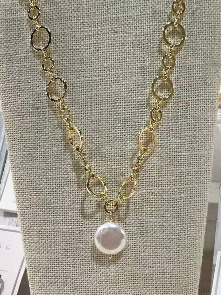 #1335-Cirklar med Pärldroppe för wholesale av Studio G