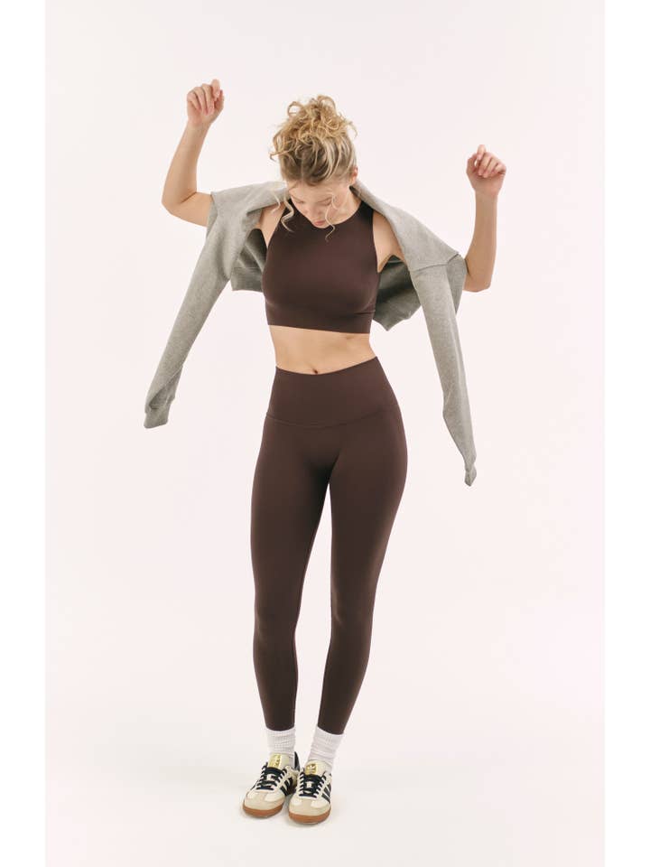 SIAWEAR - Wholesale Fashion Leggings - Women's - Push Up Leggings 200 den. CHOCOLATE KISS Yoga Pilates 🇮🇹5