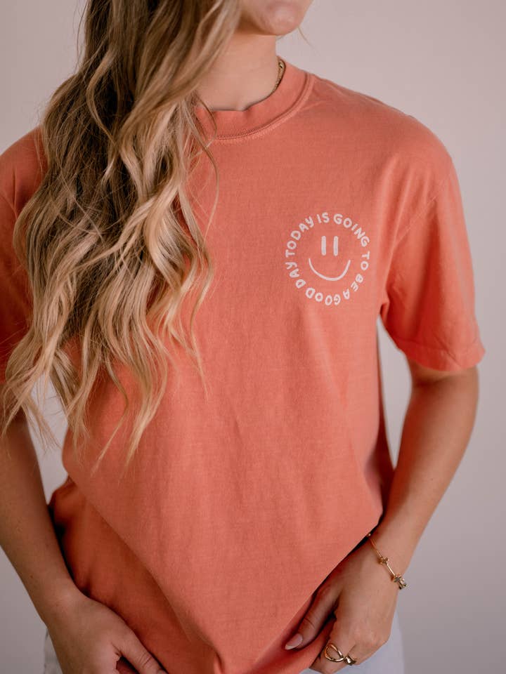 Dear Heart - Wholesale Screen Printed T-Shirt - Women's - Good Day Tee - Terracotta | Christian Tee 3