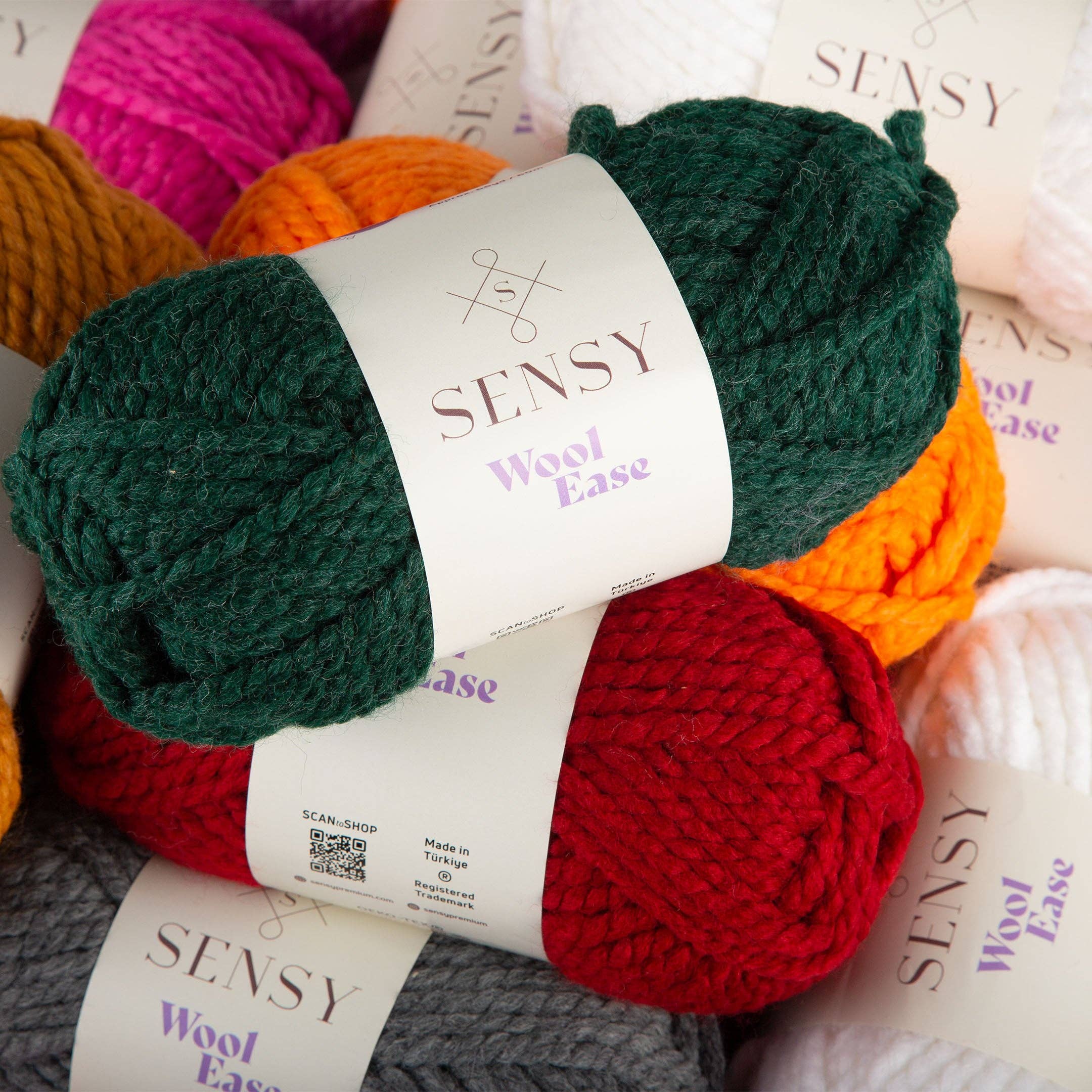 Sensy - Wholesale Yarn - Sensy Wool Ease Yarn, 3.5 oz, 66 Yards, Gauge 6 Super Bulky15