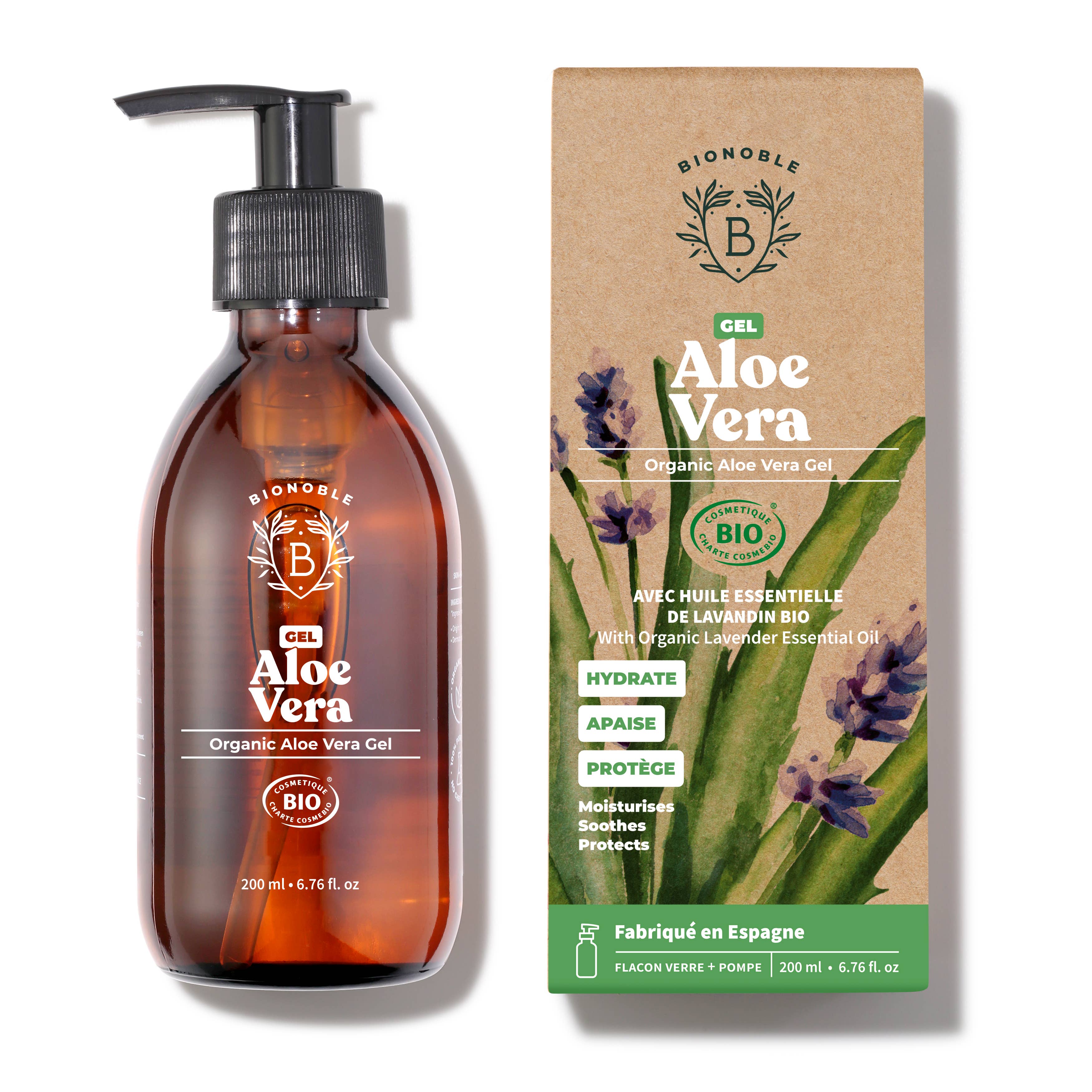 Bionoble - Wholesale Aftersun/verzorging voor na de zon - Biologische Aloë Vera Gel met Lavandin Essentiële Olie6