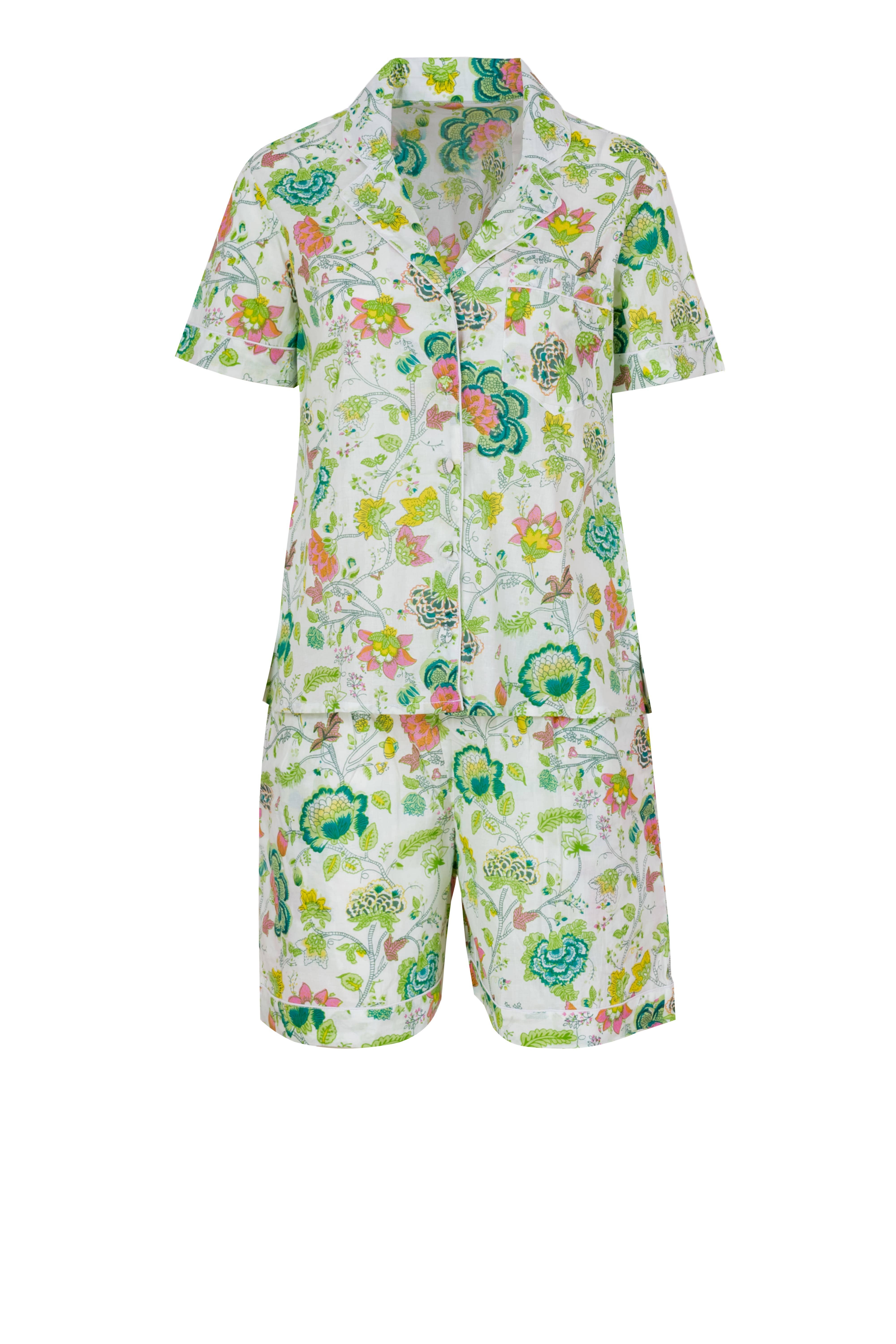 Ariastop.com corporation - Wholesale Sleepwear Set - Women's - Floral Cotton Nightwear Set for Women