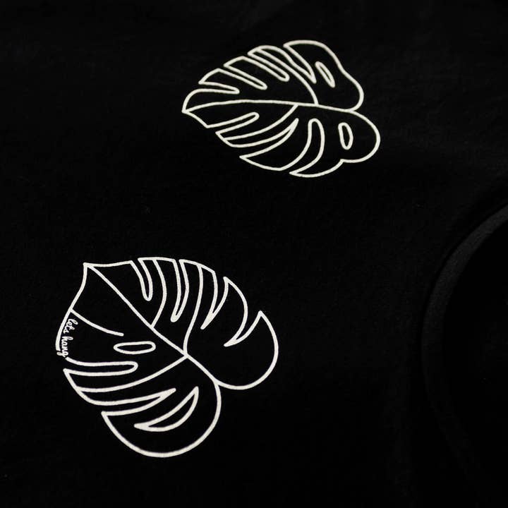 Variegate Design - Wholesale Screen Printed T-Shirt - Women's - Monstera Titties - Dolman T-Shirt2