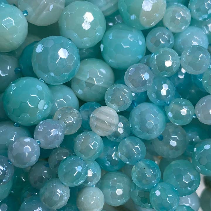 Iridescent Sky Blue Beads 8mm Light Blue Faceted Rainbow Beads, 10mm Elegant Fancy Blue Jade Beads, Wholesale Bulk Beads For Jewelry Making and other Purchase Wholesale larimar beads. Free Returns & Net 60 Terms on Faire trending on Faire.