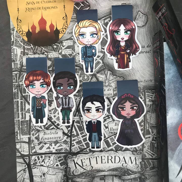 Alsace’s Art - Wholesale Bookmark - Six Of Crows Magnetic Bookmarks1