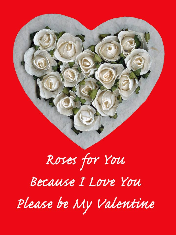 Heart & Roses for wholesale by Just Write Arts