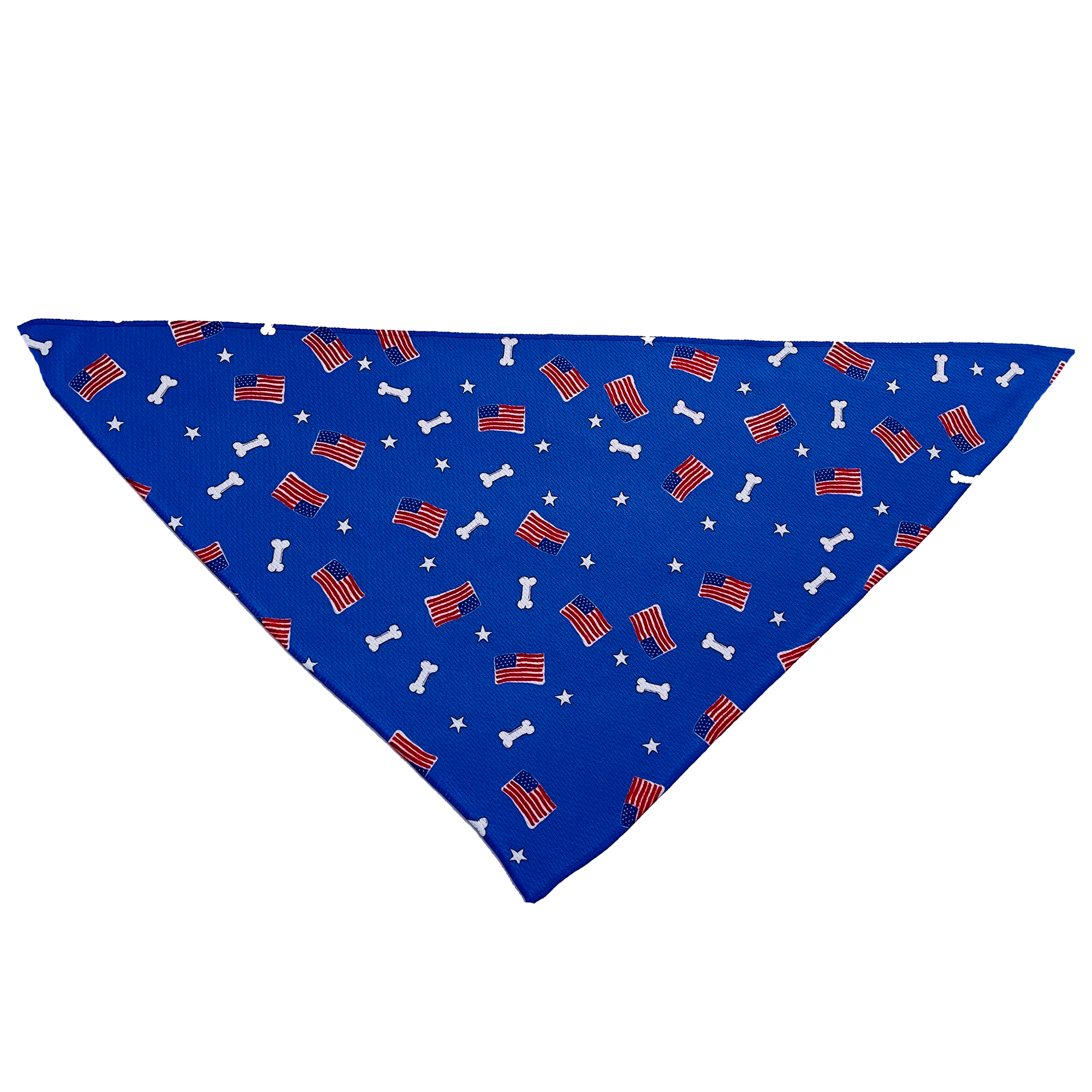 Cutie Ties – wholesale Pet bandana – Dog – Red, White and Bones American Flag USA Tie On Dog Bandana0
