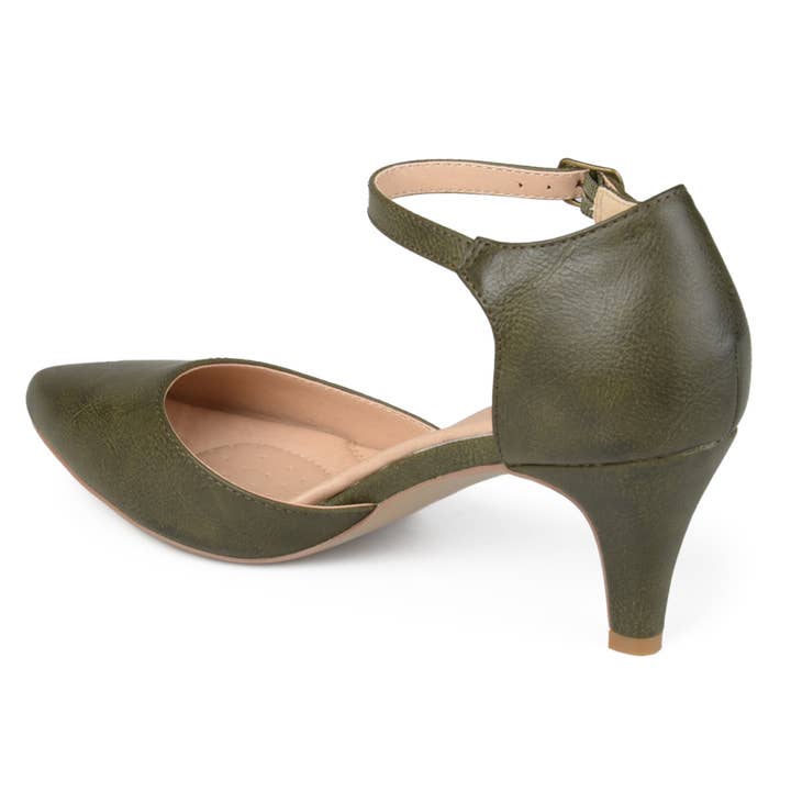 Journee - Wholesale Low Heels - Women's - Bettie D'Orsay Pump Heels In Faux Leather13