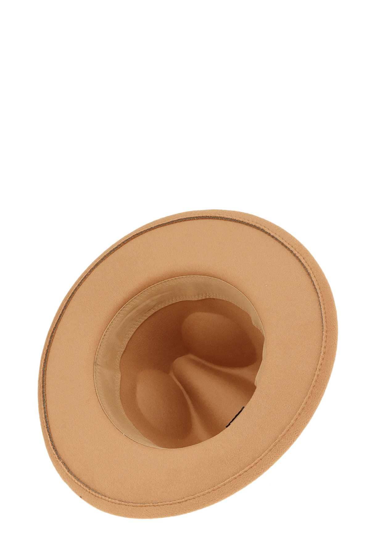 anbfashion - Wholesale Fedora - Women's - Cuban Chain Accent Fedora Hat 52024