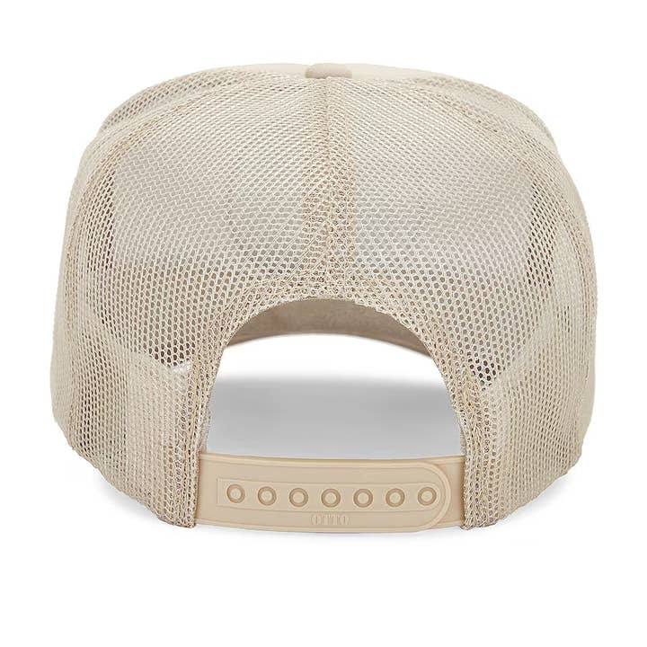 Khaki Howdy Honey Trucker Hat in Tan for wholesale on Faire3