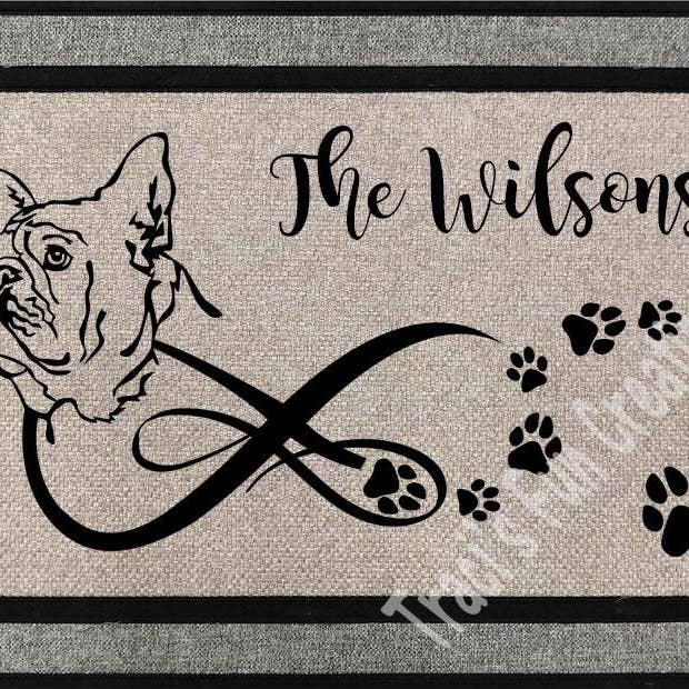 French Bulldog Door Mat for wholesale by Traci's Fun Creations