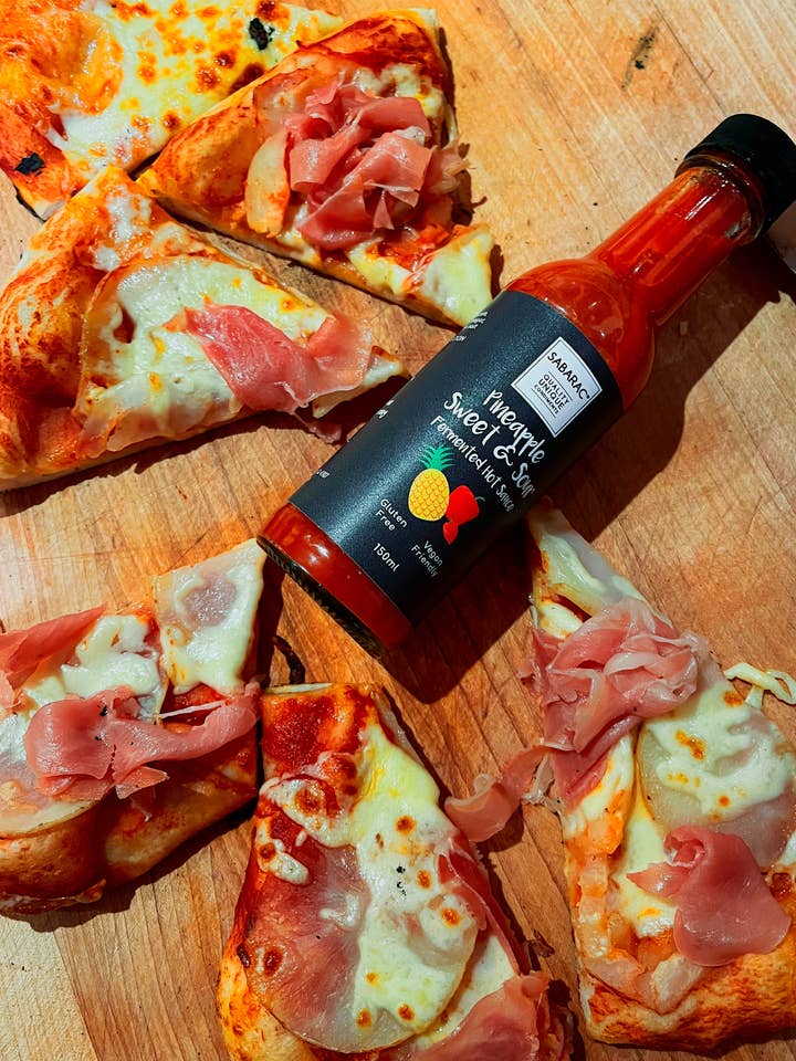 Ananas Sød & Sur Fermenteret Hot Sauce for engroshandel hos Sabarac