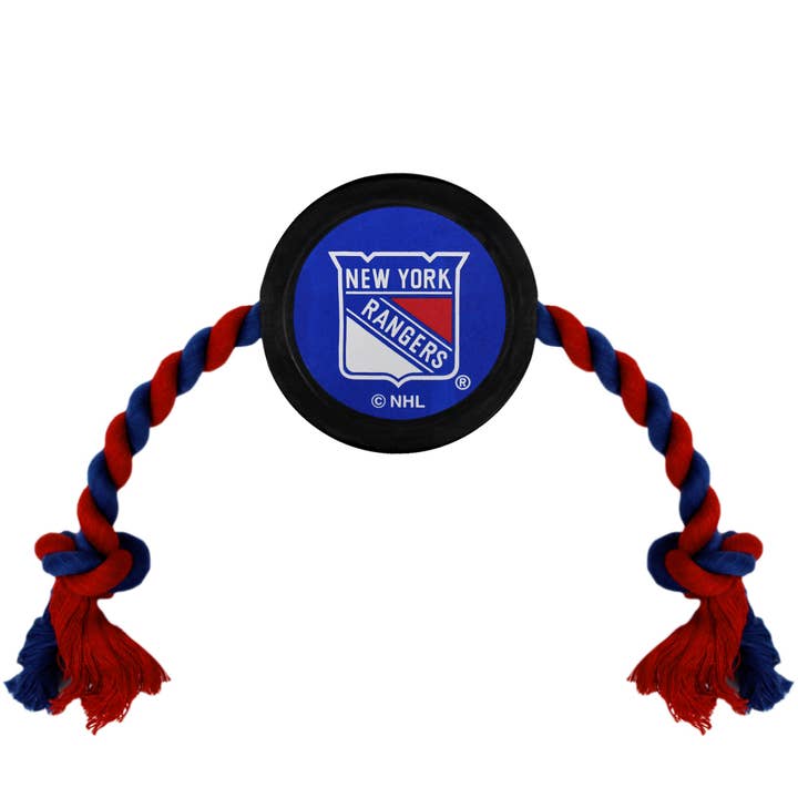 NEW YORK RANGERS HOCKEY PUCK TOY for wholesale by Pets First