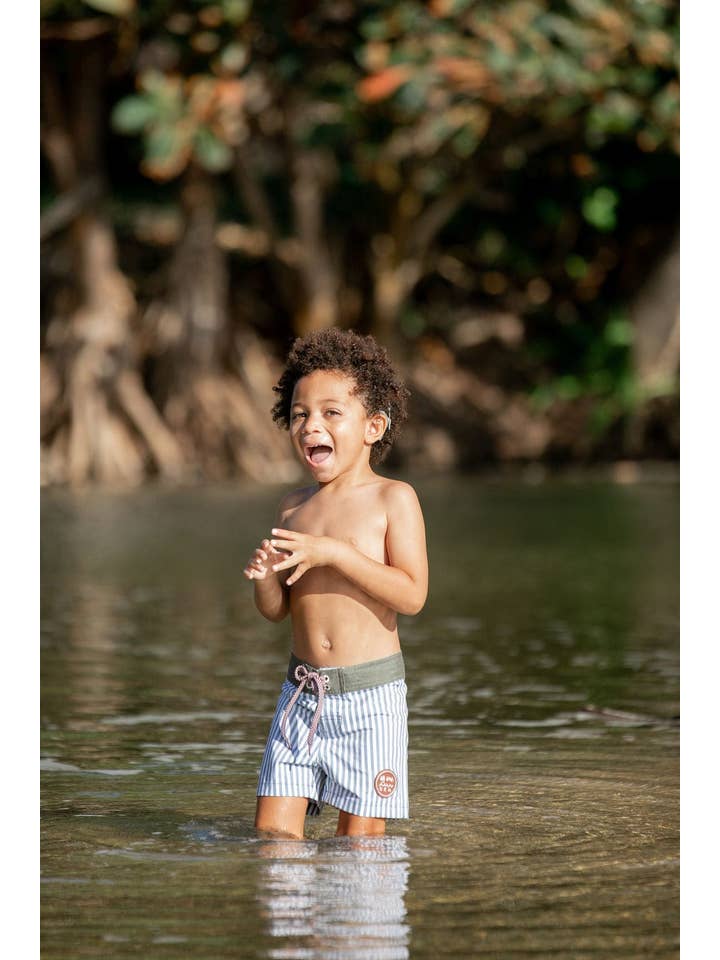Kid’s Townshort Boardshorts in Pinstripe for wholesale on Faire11