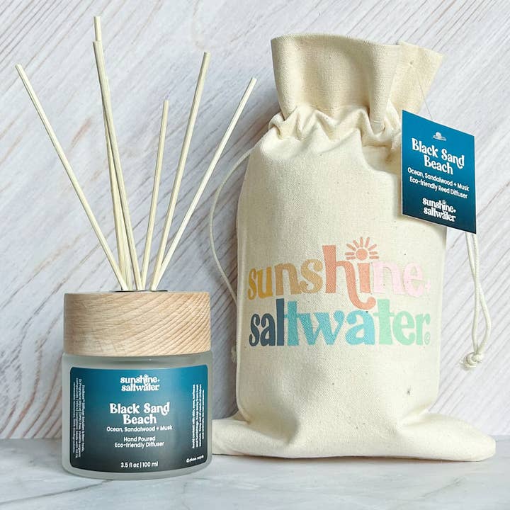 Sunshine + Saltwater - Wholesale Reed Diffuser - Black Sand Beach | Reed Diffuser