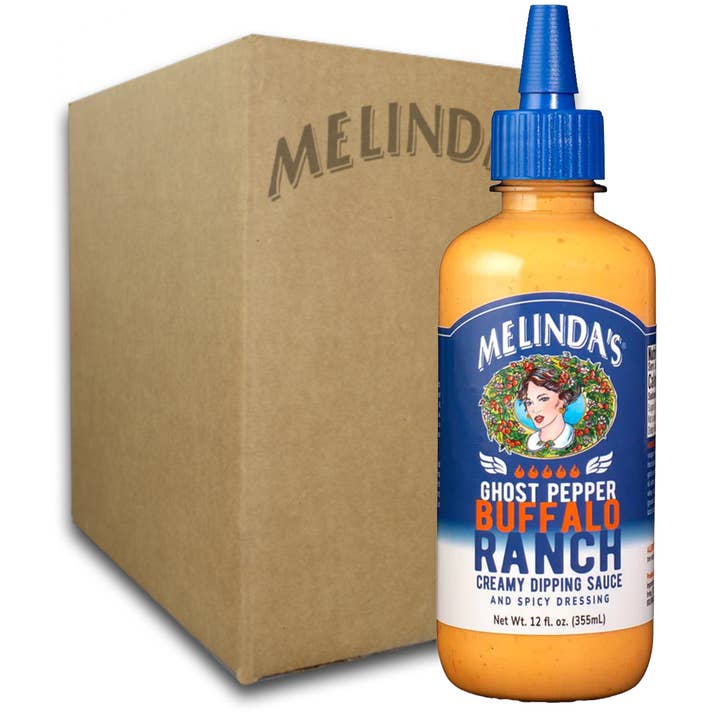 Melinda’s Foods, LLC - Wholesale Dip - Melinda's Ghost Pepper Buffalo Ranch (6 pk Case)