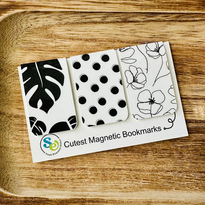 Monstera Leaf Magnetic Bookmark Set 4.0 x 1.25 for wholesale by Simply Elementary Stickers