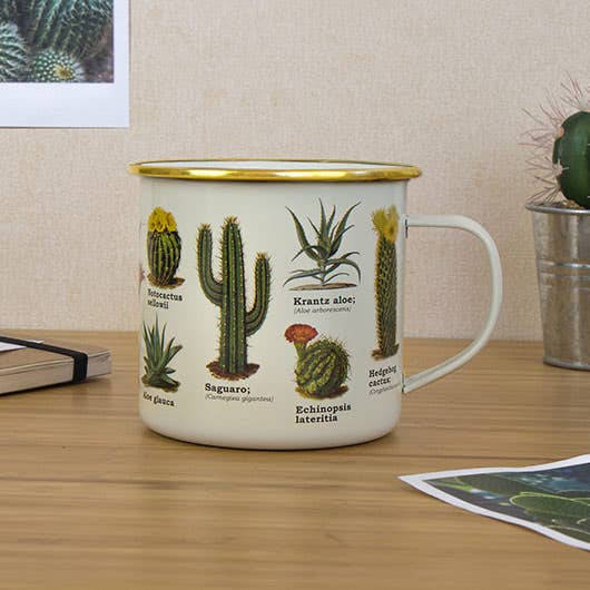 Caneca de esmalte botânico por atacado de Gift Republic