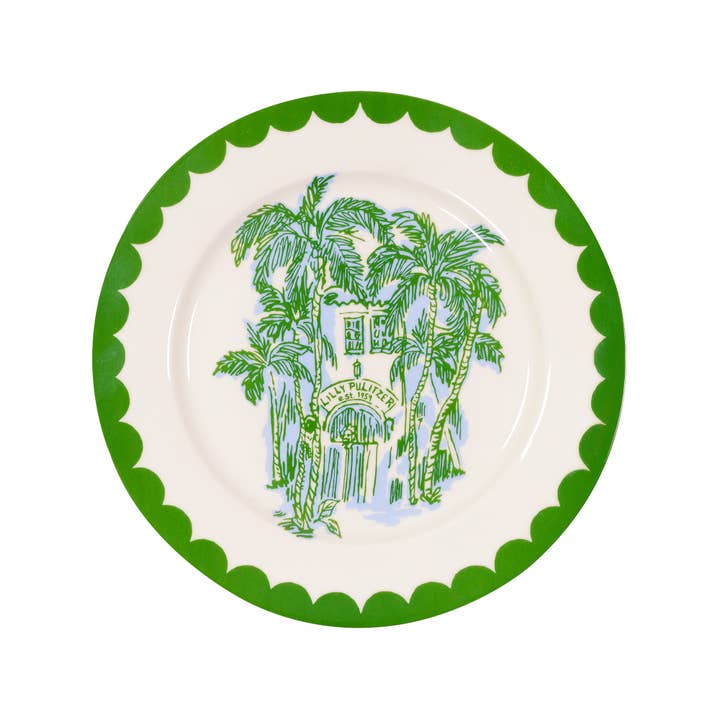 Ensemble d'assiettes à salade en céramique, motif été sans fin pour la vente par Lilly Pulitzer by Lifeguard Press