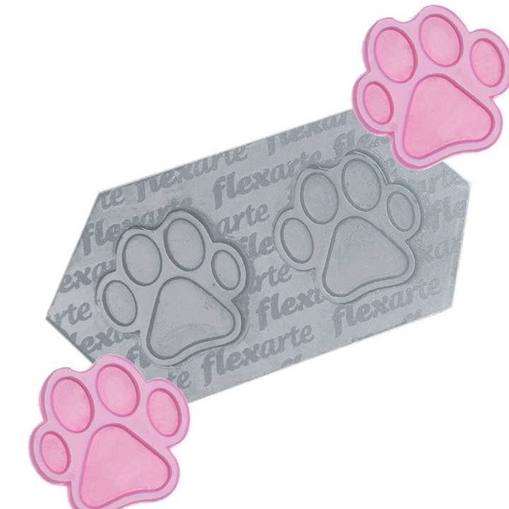 Stampo in silicone a forma di zampe di cane per la vendita all'ingrosso da parte di Flexarte USA