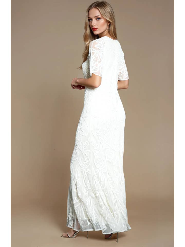 Jywal London® – wholesale Gown – Women's – Lilly Off White Gatsby Wedding Dress
