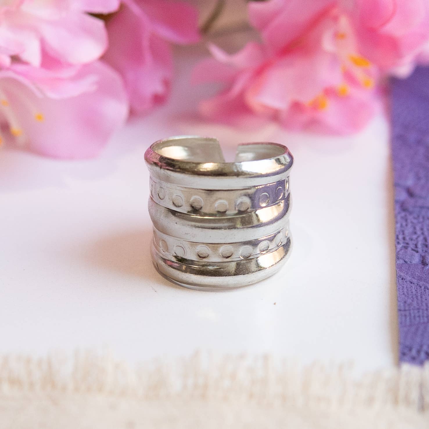 WorldFinds - Wholesale Band/Stacked Ring - Artifact Ring - Silver