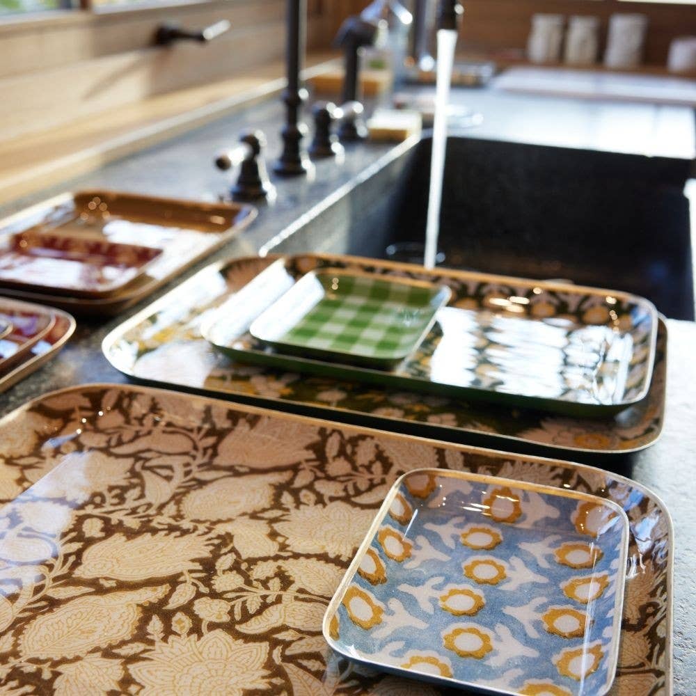 Bonheur du Jour - Vente Plateaux décoratifs - Plateau Guest - Chandra Kaki5