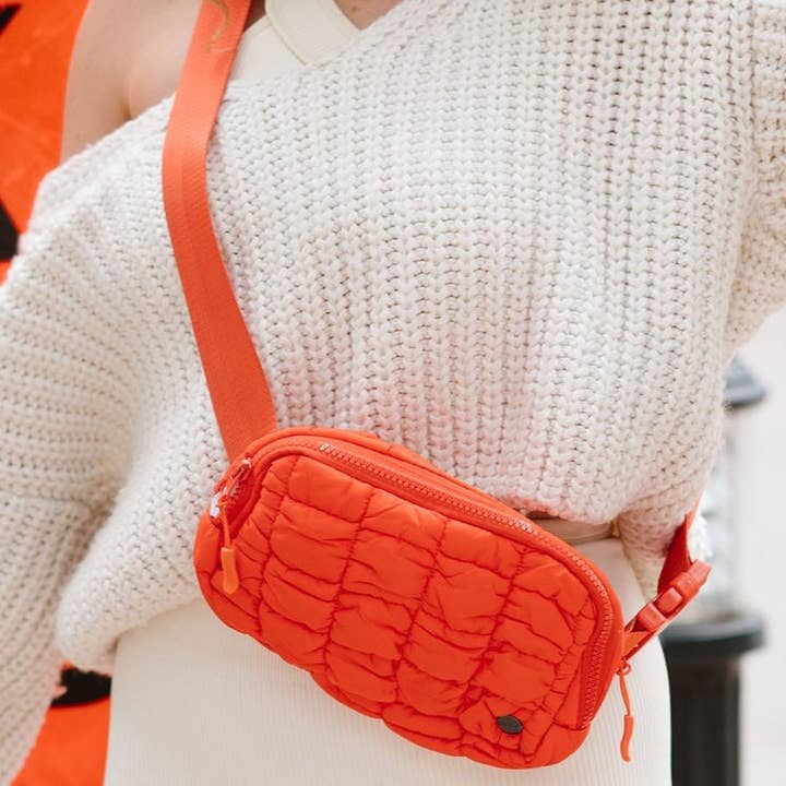 modern and chic - Wholesale Belt Bag - Women's - Atlas Puffer Crossbody Fanny Belt Bag4