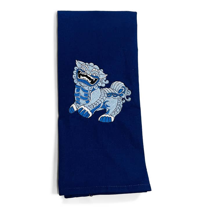 Towel - Foo Dog for wholesale by Vibrantly Blue