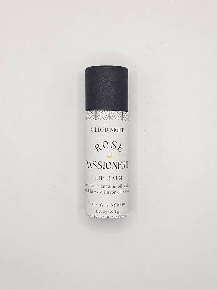 Rose Passionfruit Lip Balm for wholesale by Gilded Nights