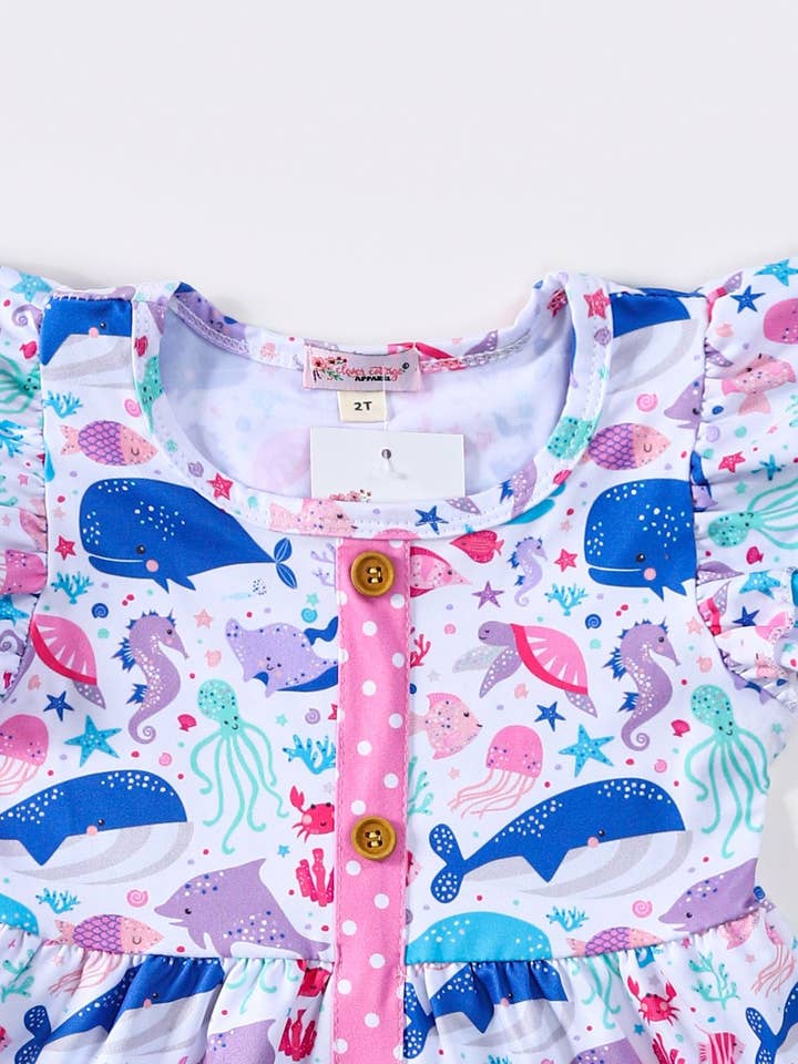 Clover Cottage - Wholesale Dress - Kids - Ocean Tales Girls Dress